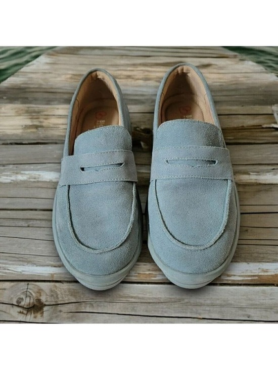 Blondo Shoes - Blondo Waterproof Blue Suede Loafers - Size 7M